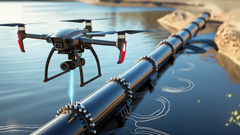 Water leaks: non-invasive detection up to 40 meters